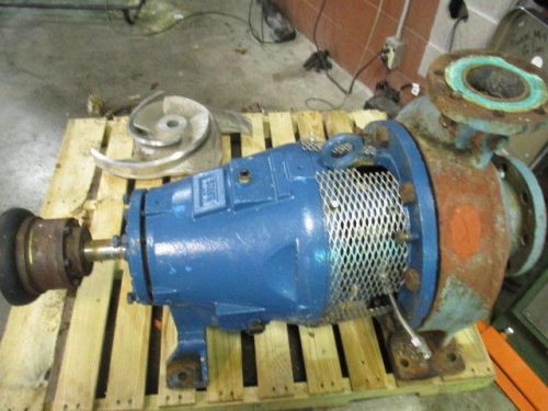 GOULDS 4X6X14 IRON PUMP #5121156D NO TAG MOD:3196 SS-STUFFING BOX USED