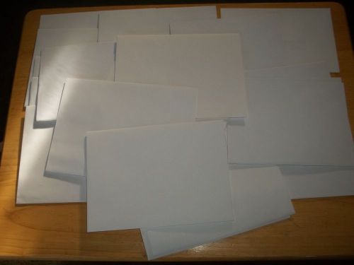 (25) New All White Envelopes (Assorted Sizes)