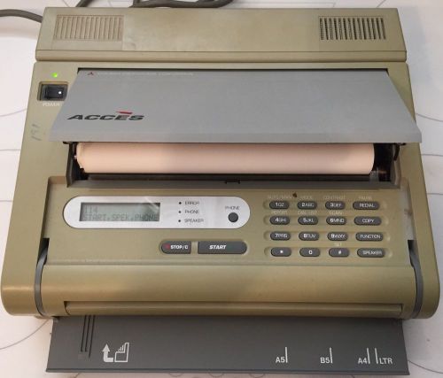 VTG WORKING Model F10 Mitsubishi ACCES Fax/Copier Thermal Paper Machine F10PWR