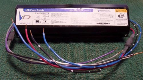 Universal D10CC150UVT-F06KC 150W LED Driver 1050mA 120-277 VAC WITH DIMMING