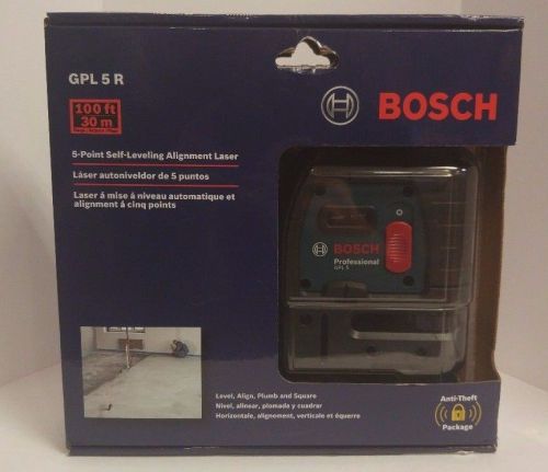 %Bosch GPL5 R 5-Point Self-Leveling Alignment Laser Level!! Free Shipping!!%