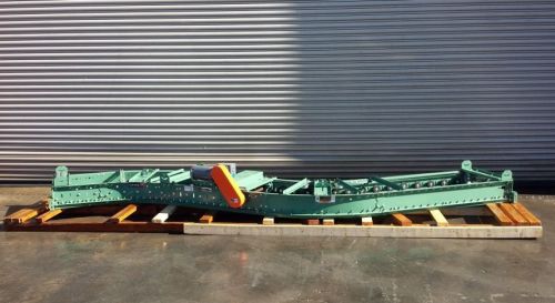 Roach 20” x 15’ long ‘s’ shaped zero pressure power roller case conveyor for sale