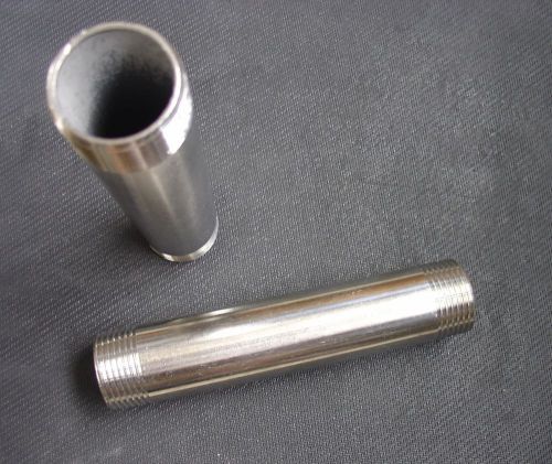 Stainless steel nipple 3/8&#034; npt x 12&#034; long pipe np-037-120 for sale