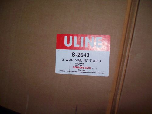 Uline Mailing Tubes 25 count 3 inch by 24 inch S-2643