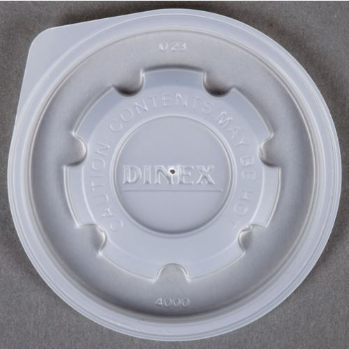Dinex dx40008714 disposable plastic lids for heritage 8 oz mugs and 5 oz bowls for sale