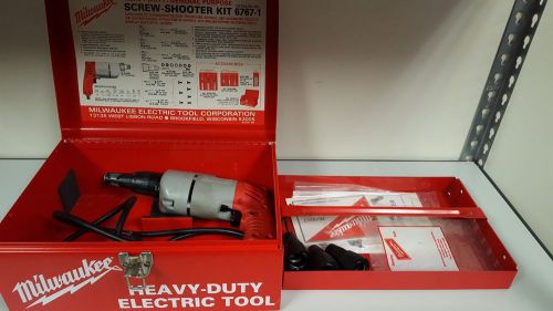Milwaukee Screw Shooter Drywall Gun Drill Driver 6767-1 W/ Case Excellent Cond.