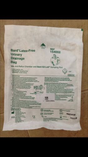 6 Bard Latex-Free Urinary Drainage Bag with Anti-Reflux Chamber