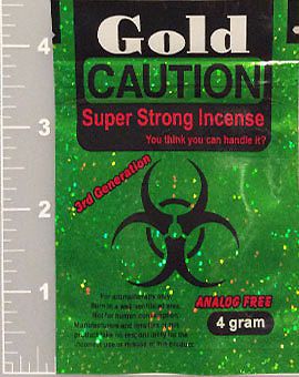 Caution - Green 4 g *50* Empty Bags