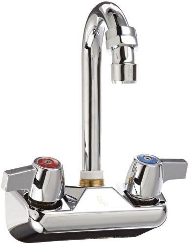 John Boos PBF-4-S Economy Gooseneck Faucet Splash Mount 3-1/2&#034; Spout 4&#034; On Ce...