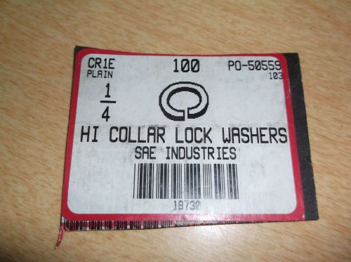 Hi Collar Lock Washers 1/4 013014-100 18730, Lot of 71 *FREE SHIPPING*