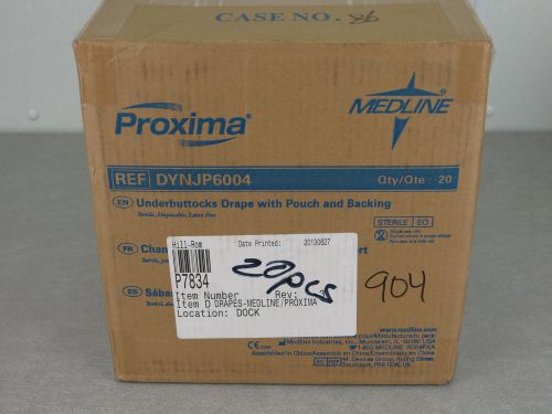 MEDLINE DYNJP6004 QTY 20 UNDERBUTTOCKS DRAPE WITH POUCH AND BACKING PROXIMA