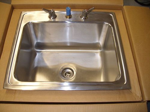 ELKAY - Gourmet Lustertone Stainless Steel Single Bowl Top Mount Sink DLR2522123