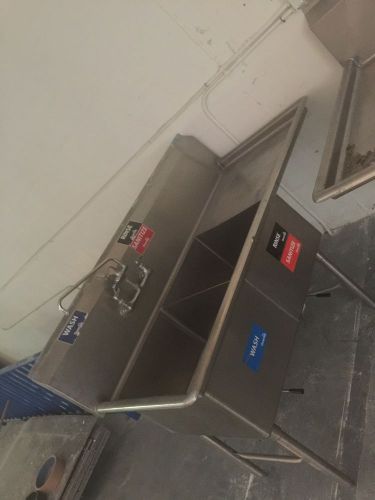 stainless steel 1 2 and 3 compartment sinks