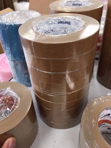 36 rolls 1&#034; x 60 yd shurtape flatback paper tape fp 97 for sale