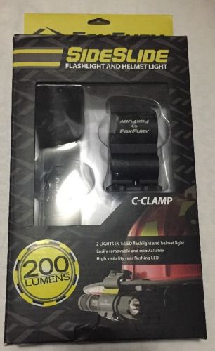 FoxFury 940K-010FI SideSlide C-Clamp Side Mounted LED Helmet Light/Headlamp