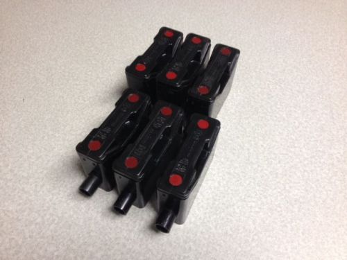 GEC Red Spot Fuse Holder RS20H, 20 Amp, 690 V, Black, Lot of 6, Barely Used