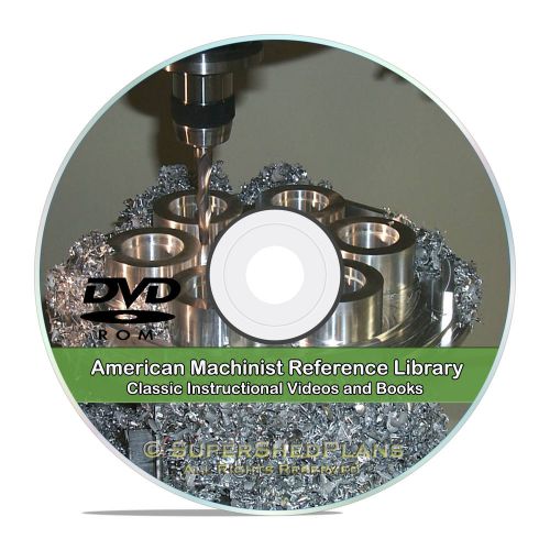 American machinist machinery handbook, jig gear lathe die shop books on cd v24 for sale
