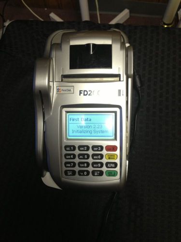 First Data FD200Ti Credit Card And Check Reader Working
