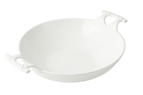 Bon chef 6051 aluminum serving wok with handle for buffet/steam table, 8 quart x for sale