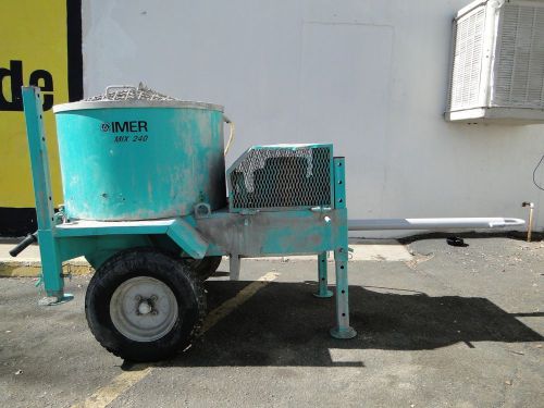 Imer Mortarman 240 Electric 5HP 220v 1 Phase Concrete Mortar Plaster Mixer