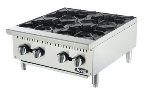 Atosa USA ATHP-24-4 Heavy Duty Stainless Steel 24&#034; Hot Plate 4 burner Nat Gas LP