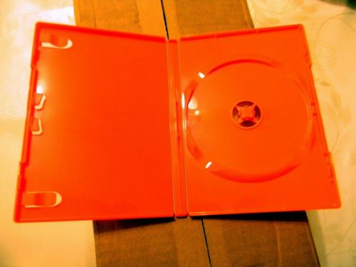 Dvd cases, wholesale lot of 60, orange for sale