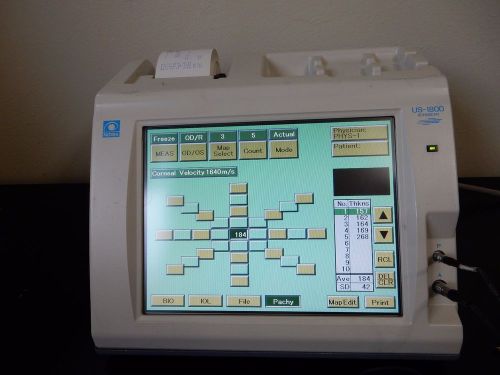 Nidek A-scan Pachymeter US-1800 Echoscan touchscreen