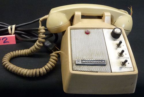 Vintage Motorola T-1380AE Desktop Telephone 2-Way Receiver HAM Commercial Radio