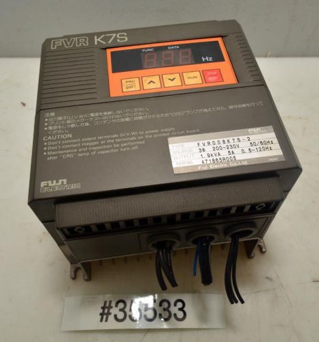 FVR K7S Fuji Electric Variable Frequency Drive FVROO8K7S-2 (Inv.35533)