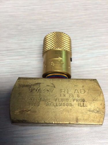 Deltrol easy read en25b brass hydraulic needle valve 3/8&#034; female npt for sale