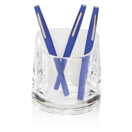 Swingline Stratus Acrylic Pen Cup, 4.25 x 2.75 x 4.5 Inches, Clear S7010137