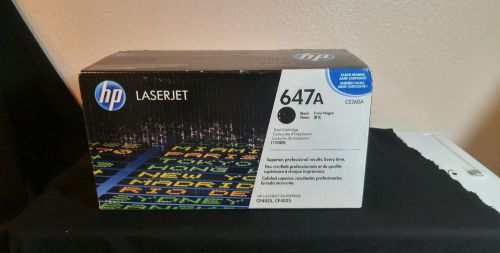 NEW HP CE260A / 647A  Black Toner Cartridge OEM Sealed  LaserJet CP4025, ^ CP452