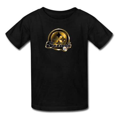 PITTSBURGH STEELER HOCKEY Logo Mens Black T-Shirt Size S, M, L, XL - 3XL