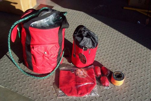 Tree climbers kit,120&#039;climbing rope,rope bag,throw line kit w/line&amp;3 throw bags for sale