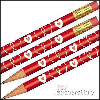 Linking Hearts Pencils - 144 pencils per order