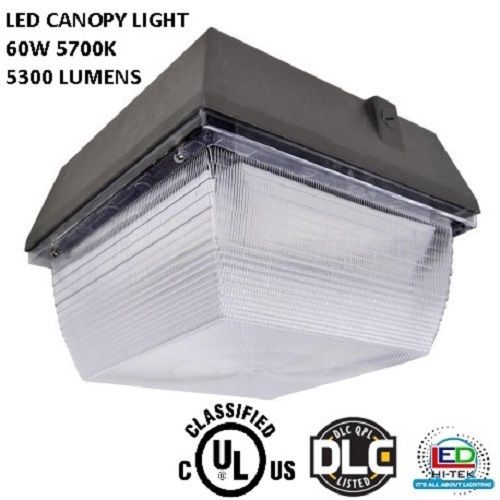 CANOPY LIGHT 60W 5700K 5300LM FOR GAS STATION / WAREHOUSE / PARKING GARAGE