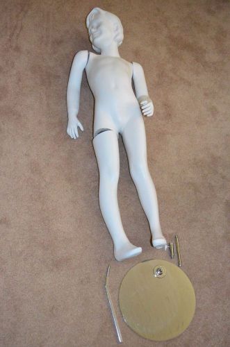 Youth Girl Full Mannequin w/ stand  &amp; Head White SC3-1 NIB!