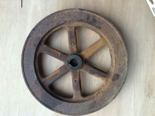 Cast Antique Hit And Miss Gas Engine Flywheel 1-1/4 Crank