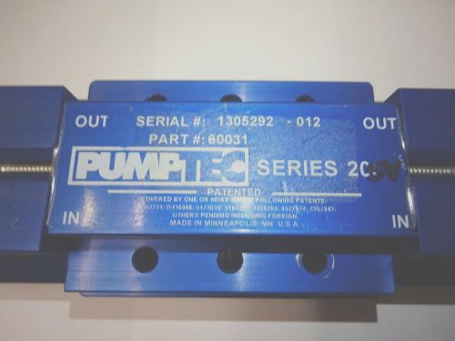 PumpTec Series 205V Pump Head #60031, Used as Tester