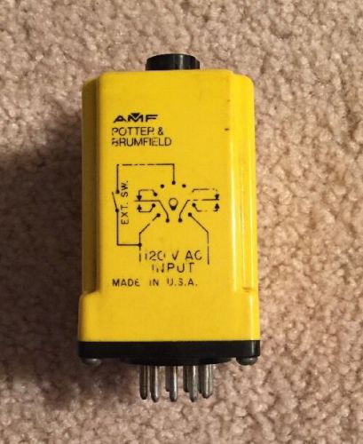 Potter &amp; Brumfield CGB-38-78050M 120V 10A 5-50 Minute Time Delay Relay
