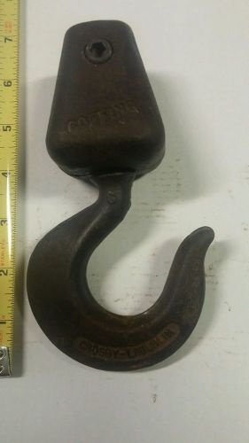 Crosby-laughlin vintage coffing pivoting hoist hook for sale