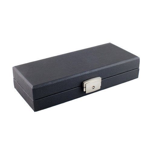 Locking ring case new cuff links also holds 12 rings key black display case for sale