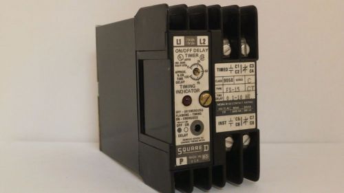 SQUARE D TIMING RELAY W/INDICATOR  0.1-10 HR   9050 FS-15