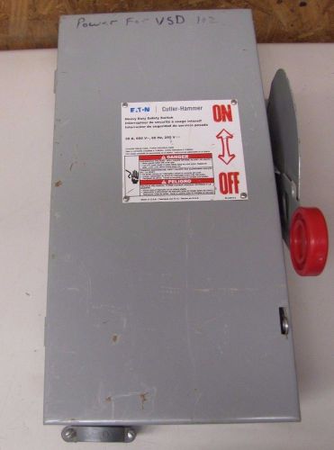 Eaton cutler-hammer dh361ngk 30a 30 a amp 600v fusible safety disconnect switch for sale
