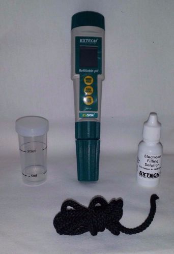 Extech ph110 exstik® refillable ph meter-new in box!! for sale
