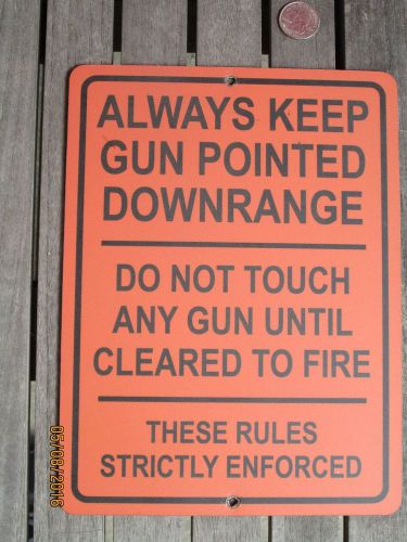 GUN RANGE / SHOOTING RANGE SIGN   **  FIREARM RULES