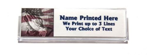 Praying Hands Flag Custom Name Tag Badge ID Pin Magnet for Minister Church Staff