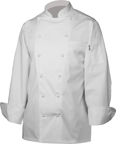 Chef Works CCHR-WHT Henri Executive Chef Coat White Size 46 Chef Works