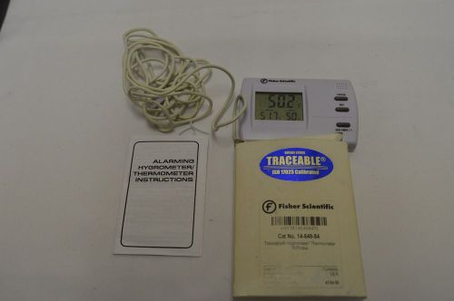 Fisher Scientific 14-649-84 Traceable Hyygrometer/Thermometer w/Probe NEW