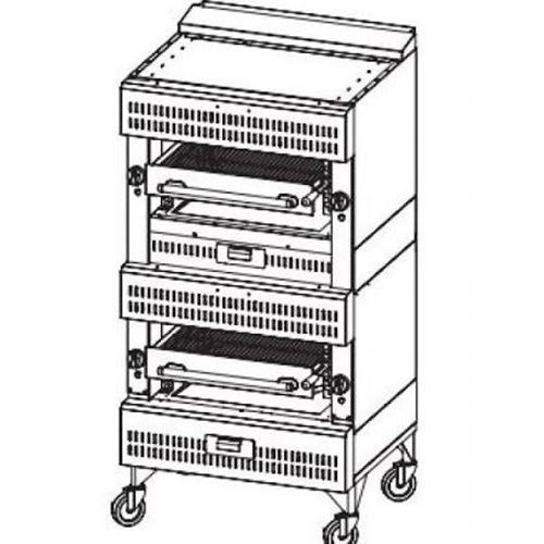 Vulcan VIB2 V Series Deck-Broiler Heavy Duty range match Gas double deck...